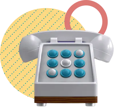A turquoise telephone on a sculptural pedestal